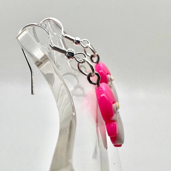 Penguin Earrings - Pink Baby Penguins - Baby Shower Earrings - Zoo Earrings - Picture 3 of 9